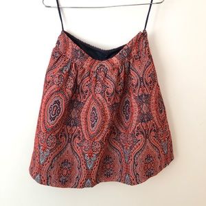 Anthro Moulinette seours A line paisley skirt